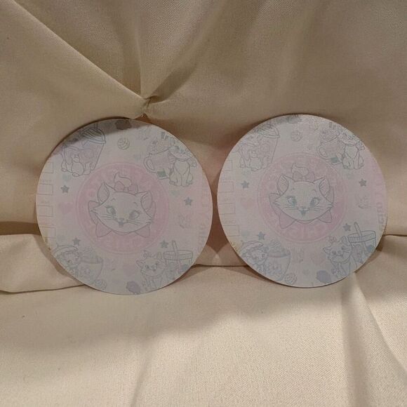 Aristocats Marie Cat Car Coasters Acrylic Pads for Non-Slip Cup Holder NWT - Picture 3 of 5